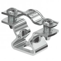 Obejma dystansowa VBS z otworem aluminium ASL 733 17 ALU 1362812 /25szt./