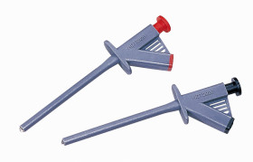 Zacisk haczykowy, 2A, 1000V, gniazdo: 4mm