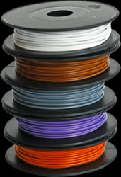 PVC-stranded wires kit, 5 colors á 10 meter, LiYv, 0.25 mm², 14 x 0.15 mm, outer Ø 1.3 mm, BYB-5-92F536