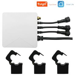 Trójfazowy miernik licznik zużycia i oddanej energii dwukierunkowy do fotowoltaiki 80A Tuya WiFi