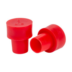 Kimble Chase NMR Cap 5mm Red, PE Pack of 100