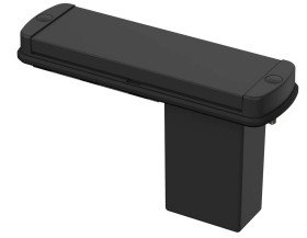 BOPLA ABM 1000 AL BE (84102100) - pokrywa boczna do obudowy AB 1000 z zdejmowalną aluminiową nakładką i pojemnikiem na baterie