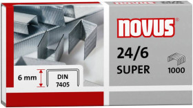 Spinacz Novus Office 24/6 SUPER 040-0158, 1000 szt.