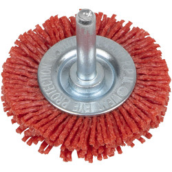 Sealey NFBC50 50mm Nylon Filament Circular Brush with 6mm Shaft