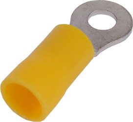 Końcówka kablowa izolowana oczkowa Cu M4 100szt żółta