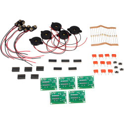 Rapid Logic Alarm Project Self Assembly Kit With Components and PCBs - Set of 5
