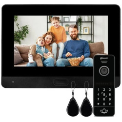 Zestaw wideodomofonowy z monitorem 7cali @Smart M7TB-WIFI_S1BH-NRC + breloki
