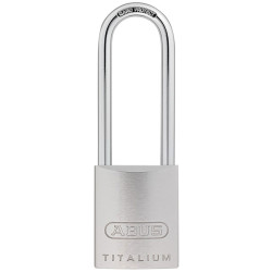 ABUS 04391 86TI/45mm TITALIUM™ Padlock Without Cylinder 80mm Long Shackle