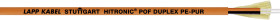 LAPP 28020002/1000 Kabel POF Hitronic POF 980/1000 µ Duplex pomarańczowy 1000 m