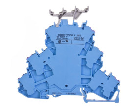 Złączka szynowa 3-piętrowa 2,5mm2 L niebieska 2002-3239 TOPJOBS /50szt./