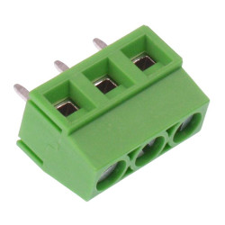 3-Way 5.08mm PCB Terminal Block Green 15A 300V