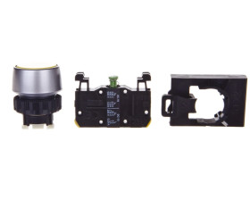 Przycisk sterowniczy 22mm żółty 1Z z samopowrotem ST22-KG-10.