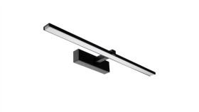 Lampa Nad Lustro Venus Kinkiet Led Łazienkowa 12W 840Lm Czarna Neutralna 60 Cm