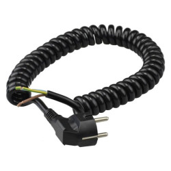 Kabel spiralny 3x1,5mm 5m Przewód sieciowy zasilający