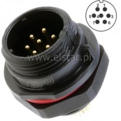 Złącze przemysłowe SP1312/P7 WT do obud. ( 7P 4A)