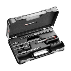 Zestaw nasadek rozmiar napędu 3/8 cala elementy: 19 Facom typ napędu Kwadratowy gniazdo 1/4" , 5/16" , 3/8" , 7/16" ,