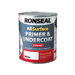 Ronseal 37559 All Surface Primer &amp; Undercoat Exterior White 750ml
