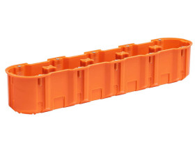 Puszka podtynkowa M5x60DF 2x60 mm głęboka Multiwall Slim pomarańczowa 33416008 SIMET