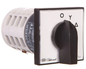 Łącznik krzywkowy 0-gwiazda-trójkąt 5P 12A IP65 Łuk E12-22 921222