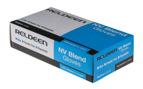 Rękawice jednorazowe, rozm. 7, Małe, 100 szt., kolor: Niebieski, Reldeen