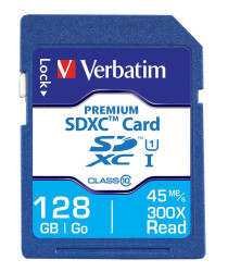 Karta SD SDXC, 128 GB Nie, Verbatim Premium 300x