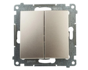 Simon 54 Łącznik świecznikowy, szybkozłącza, złoty mat DW5.01/44