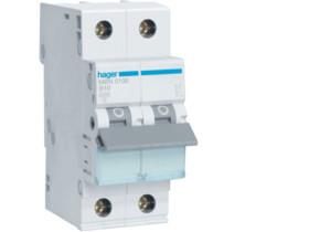 Wyłącznik nadprądowy B 10A 2P 6kA MBN510E HAGER