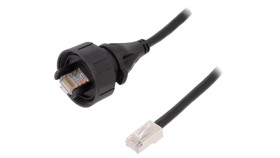 Px0897/5M00 Patch Cord Rj45 Wtyk,Z Obu Stron Pokrycie: Złocony -25...75C