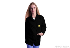 FARTUCH ESD STANDARD CZARNY ROZMIAR L