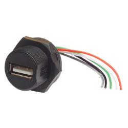 Złącze USB Type A Montaż na panelu Męski ,1-portowe