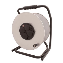 Zwijak bębnowy 4-gniazdowy z/u IP44 metalowy PZB-1111