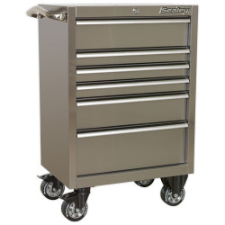 Sealey PTB67506SS Rollcab 6 Drawer 675mm Stainless Steel Heavy-Duty