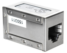 Adapter (przelotka) p/panel RJ45/RJ45 kat.6 ekranowany AT-AG 8/8 C6S