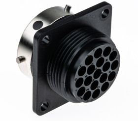 Złącze wielostykowe przemysłowe 19-pinowe Montaż na kołnierzu Wtyczka Souriau Sunbank by Eaton