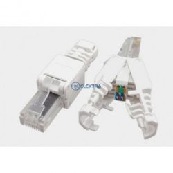 Wtyk RJ45 beznarzędziowy 8P8C kat.6A okrągły drut