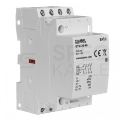 Stycznik modułowy cewka 25A 230V AC 4xNO TH35 EXTA ZAMEL