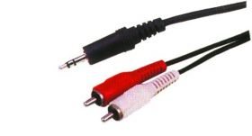 PRZEWOD JACK 2*RCA 1.8M 03404