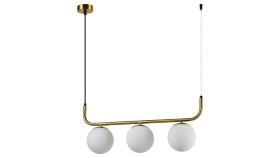 Lampa Wisząca Alisa 3Xe14 Złota/Biała Lp-005/3L Gd Light Prestige