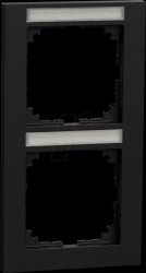 MEG4022-3603 M-PURE Rahmen 2-fach Recyceld Plastic schwarz