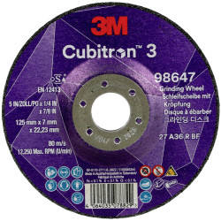 3M Cubitron 98647 Grinding Disc 125mm 22.23mm Bore 10pieces Fast &amp; Durable