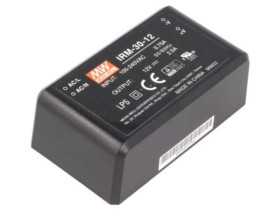 IRM-30-12 Przetwornica AC/DC, 30W, Napięcie wejściowe: 85÷264VAC, 12VDC, Iwyj: 2500mA, 88