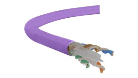 Kabel Utp Kat.6 U/Utp 4X2x0,57 B2ca Fioletowy Lsoh Alantec /100M/
