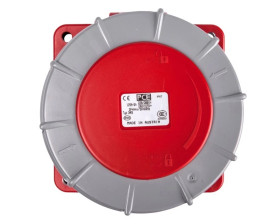 Gniazdo tablicowe 125A 5P 400V /120x120/ czerwone IP67 POWER TWIST 345-6