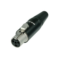 REAN RT4FC-B Tiny XLR 4 Pole Cable Connector Female