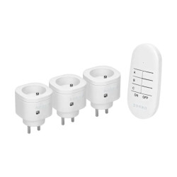 Gniazdo sieciowe sterowane pilotem x3 mini ORNO / OR-GB-463
