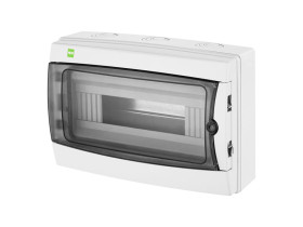 Rozdzielnica hermetyczna natynkowa 12 modułowa 1x12M drzwi transparentne IP65 GALANT PLUS RN IP 65 N+PE 1603-01 ELEKTRO-PLAST NA