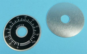 TARCZA ZE SKALĄ 0-100 41mm Fi-10mm