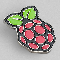 Raspberry Pi Stamped Iron Pin Badge