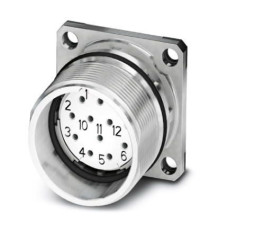 Złącze wielostykowe przemysłowe 12-pinowe M23 Montaż przedni Gniazdo Phoenix Contact