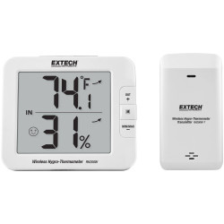 Extech RH200W Multi-Channel Hygrometer Easy-Read LCD 30m Range Min/Max